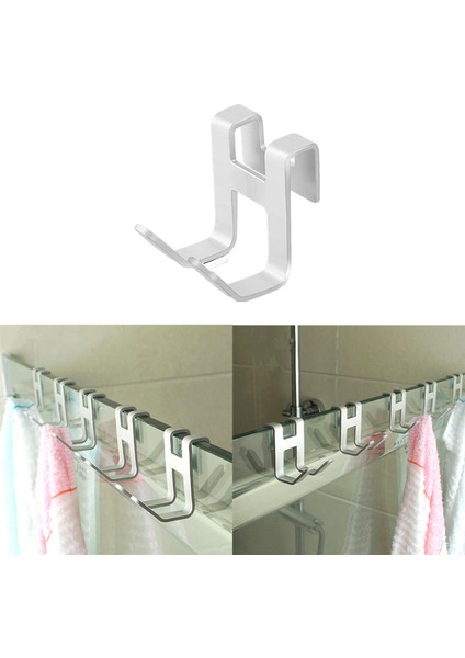 U Şekli-1 H Şekli Uzay Alüminyum Kapı Kanca Asılı Banyo Mutfak Depolama Rafı Duş Havlu Askısı Sofra Organize Donanım Tutucu (Yurt Dışından) fiyatları