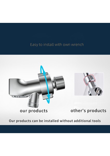 Bakır Top Gümüş Evrensel El Duş Başlığı Tutucu Kol Monteli Banyo Duvar Kanca Braketi Duş Başlığı Standı Musluk Adaptörü Tutucu Aksesuarları Abd (Yurt Dışından) modelleri