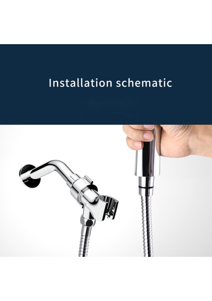 Bakır Top Gümüş Evrensel El Duş Başlığı Tutucu Kol Monteli Banyo Duvar Kanca Braketi Duş Başlığı Standı Musluk Adaptörü Tutucu Aksesuarları Abd (Yurt Dışından) fırsatları