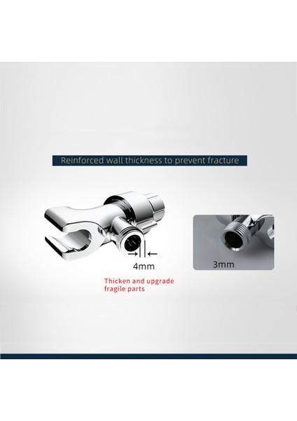 Bakır Top Gümüş Evrensel El Duş Başlığı Tutucu Kol Monteli Banyo Duvar Kanca Braketi Duş Başlığı Standı Musluk Adaptörü Tutucu Aksesuarları Abd (Yurt Dışından) indirimleri