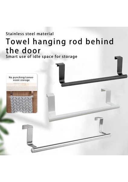 Kahverengi S Havlu Tutucu Tek Bar Ev Oturma Odası Yatak Odası Banyo Asılı Banyo Havlusu Organizatör Raf Çubuk Askı Beyaz L (Yurt Dışından) indirimleri