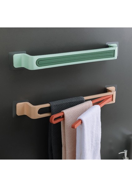 Yeşil Havlu Askısı Havlu Rafı Dayanıklı Yumruksuz Özel Havlu Askısı Anti-Deforme Havlu Rafı Ev Için Basit Görünüm (Yurt Dışından) modelleri