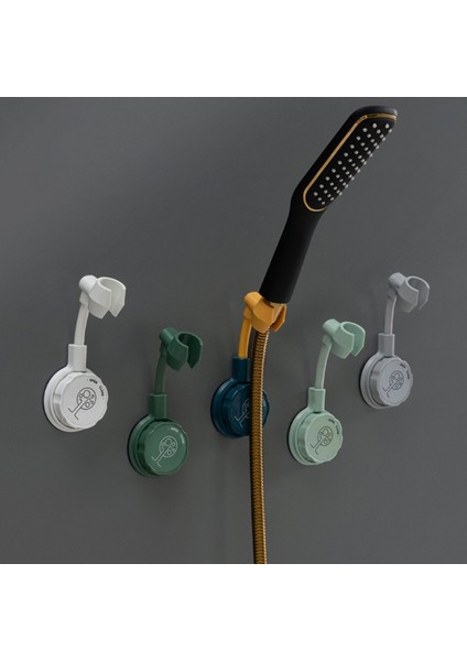 Yeşil Duş Başlığı 360° Ayarlanabilir Dönebilen Delmesiz Duş Başlığı Braketi El Duş Başlığı Rafı Için Duvara Montaj Tutucu (Yurt Dışından) modelleri