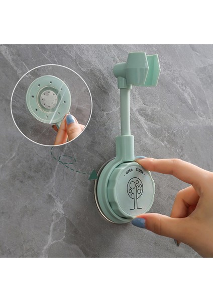 Yeşil Duş Başlığı 360° Ayarlanabilir Dönebilen Delmesiz Duş Başlığı Braketi El Duş Başlığı Rafı Için Duvara Montaj Tutucu (Yurt Dışından) fırsatları