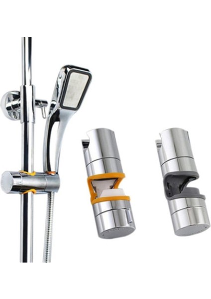 Sarı Evrensel Duş Aparatı Duş Rayı Tutucu 22 ~ 25MM Abs Krom Duş Başlığı Tutucu Ayarlanabilir Banyo Aksesuarları (Yurt Dışından)