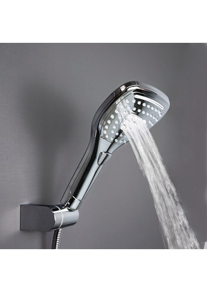 Sadece Braket Şelale El Duş Başlığı ile 1.5 M Uzun Hortum Duş Banyo Için Abs Plastik Tutucu Seti Duvara Monte El Duşu Krom (Yurt Dışından)
