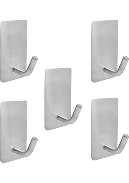 4 Adet Kanca Yapışkanlı Duvar Kancaları Paslanmaz Çelik Mutfak Düzenleyici Çok Fonksiyonlu Depolama Giysi Rafı Banyo Kancaları Güçlü Anahtarlık (Yurt Dışından) modelleri
