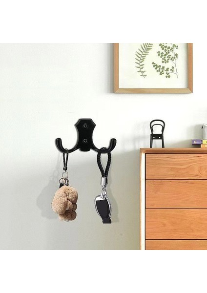 E Mutfak/banyo Çinko Alaşımı Duvara Monte Yumruk Bornoz Askısı Çift Uçlu Elbise Ceket Çanta Çanta Şapka Askısı Duş Kancası (Yurt Dışından)