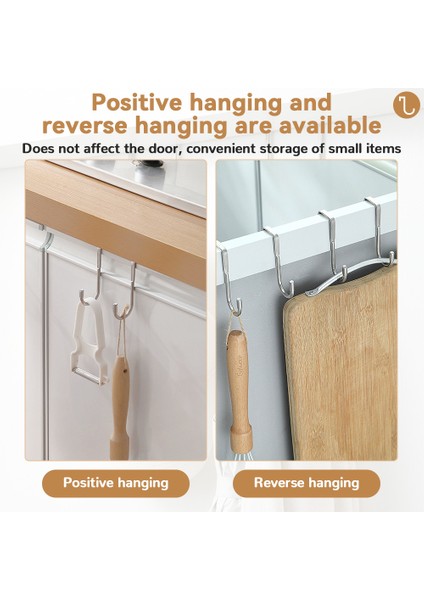 1pc-Uzun-Gümüş S-Şekilli Çok Amaçlı Kanca 304 Paslanmaz Çelik Dolap Kapı Kancası Havlu Askısı Şapka Tutucu Kıyafet Dolabı Rafı Mutfak Banyo (Yurt Dışından) indirimleri
