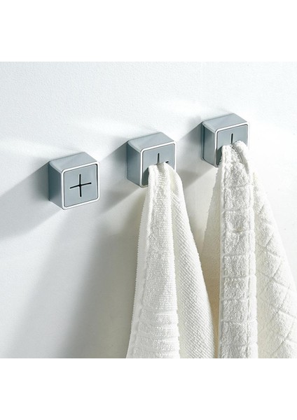 Gri Yaratıcı Havlu Saklama Fişi Kendinden Yapışkanlı Soğuğa Dayanıklı Banyo Aksesuarları Havlu Saklama Tutucu Mutfak Için (Yurt Dışından) indirimleri