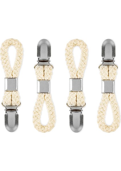 4 Adet 2/4 Adet Örgülü Pamuk Döngü Asılı Klip Metal Kelepçe ile Ev Taşınabilir Elbise Askısı Havlu Klipsi Banyo Mutfak Aksesuarları (Yurt Dışından)