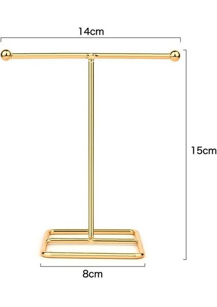 Style8 Yüksek Kaliteli Takı Organizatör Raf Metal Küpe Depolama Rafı Dıy Takı Organizatör Tutucu Kolye Kolye Ekran Standı (Yurt Dışından)