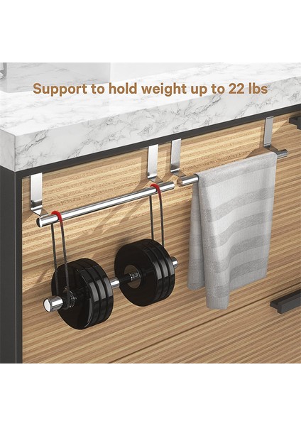 Beyaz 36X6.2 cm Havlu Askısı Kapı Havlu Çubuğu Asılı Tutucu Paslanmaz Çelik Banyo Mutfak Dolabı Havlu Bez Raf Raf Askı Aksesuarları (Yurt Dışından)