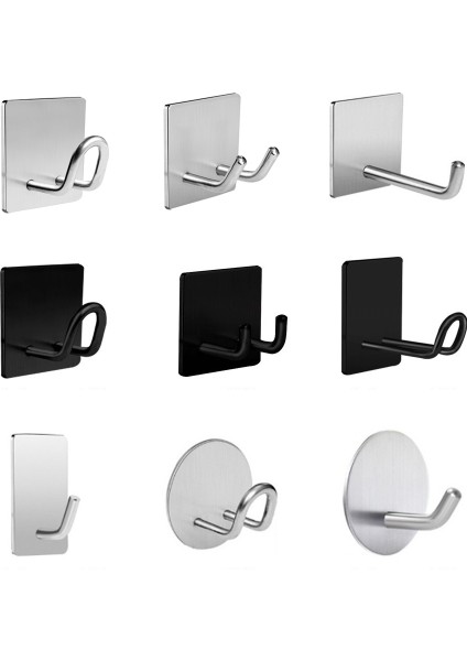 2 Adet Kanca D Yapışkanlı Duvar Kancaları Paslanmaz Çelik Mutfak Düzenleyici Çok Fonksiyonlu Depolama Giysi Rafı Banyo Kancaları Güçlü Anahtar Tutucu (Yurt Dışından) fiyatları