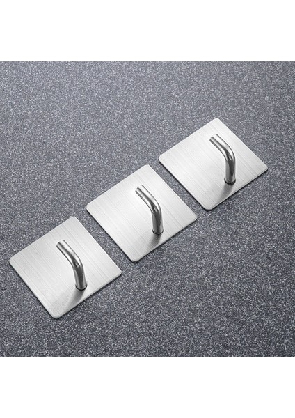 2 Adet Kanca D Yapışkanlı Duvar Kancaları Paslanmaz Çelik Mutfak Düzenleyici Çok Fonksiyonlu Depolama Giysi Rafı Banyo Kancaları Güçlü Anahtar Tutucu (Yurt Dışından) fırsatları