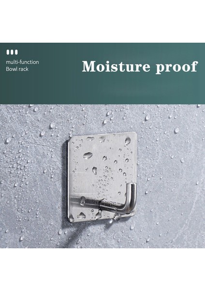 2 Adet Kanca D Yapışkanlı Duvar Kancaları Paslanmaz Çelik Mutfak Düzenleyici Çok Fonksiyonlu Depolama Giysi Rafı Banyo Kancaları Güçlü Anahtar Tutucu (Yurt Dışından) indirimleri