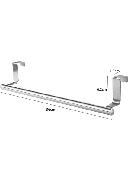 Büyük 36 cm Havlu Askısı Banyo Havlu Tutucu Standı Paslanmaz Çelik Havlu Raf Bar Mutfak Dolabı Kapı Asılı Organizatör Raf (Yurt Dışından)