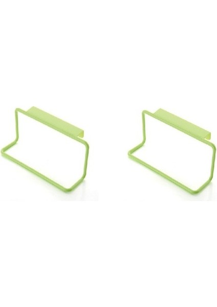 2 Adet Yeşil Plastik Asılı Tutucu Havlu Askısı Çok Fonksiyonlu Dolap Dolap Kapı Arka Mutfak Aksesuarları Ev Depolama Banyo Mobilyaları (Yurt Dışından)