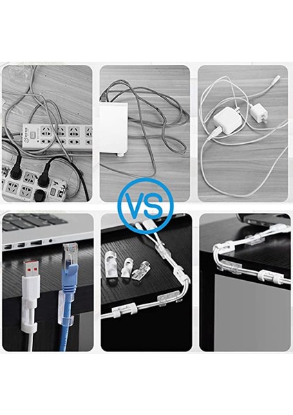 Büyük Beyaz 16/20 Adet Kablo Klipsi Organizatör Bırakma Teli Tutucu Kablo Yönetimi Kendinden Yapışkanlı Kablo Yöneticisi Sabit Kelepçe Tel Sarıcı (Yurt Dışından) indirimleri