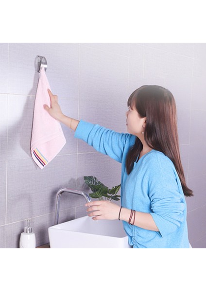 C Yapışkanlı Havlu Kanca Tutucu Kapmak Paslanmaz Çelik Mutfak Bulaşık Havlusu Kanca Duvara Montaj Olmayan Sondaj Banyo Tutucu (Yurt Dışından) indirimleri