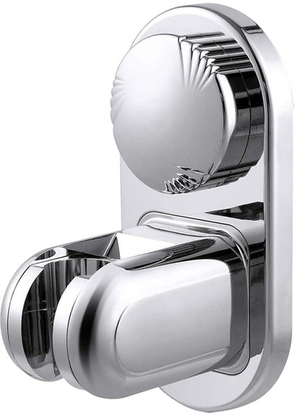 06 7 Dişli Ayarlanabilir Plastik + Kaplama Tutucu Kendinden Yapışkanlı El No Emme Tutucu Duvara Monte Banyo Duş Tutucu Braketi (Yurt Dışından)