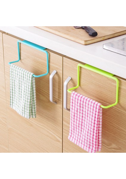 Mavi Plastik Asılı Tutucu Havlu Askısı Çok Fonksiyonlu Dolap Dolap Kapı Arka Ev Depolama Organizatör Banyo Mobilyaları (Yurt Dışından)