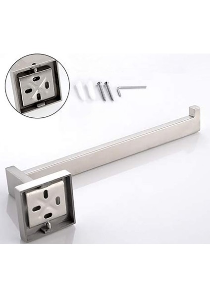 Nikel Kanca Fırçalanmış Nikel 4 Parçalı Banyo Havlu Askısı Banyo Donanım Aksesuarları Seti Tomwel Bar Duvara Monte Banyo Havlu Askısı (Yurt Dışından)
