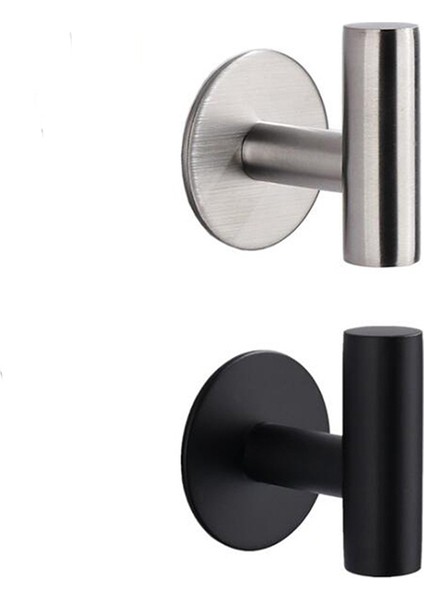 Siyah-B Alüminyum Alaşımlı Bornoz Kancası Havlu Kancaları Kendinden Yapışkanlı Duvar Portmantolar Paslanmaz Kanca Askıları Duvar Kancası Mutfak Banyo Aksesuarları (Yurt Dışından) modelleri