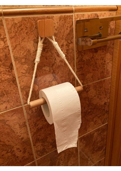 Aksesuarlar-C Ahşap Kağıt Havlu Banyo Doku Tutucu Duvara Monte Üçgen Tuvalet Havluluk (Yurt Dışından)