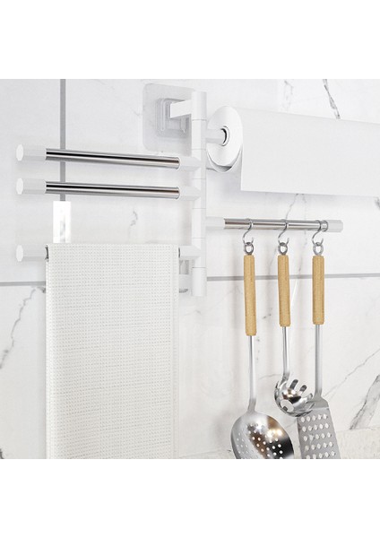 Üç Çubuk Banyo Havlu Askısı Dönebilen Havlu Tutucu Uzay Alüminyum 2/3/4/5-Bar Havlu Askısı Mutfak Rafı Kağıt Asılı Duvara Monte (Yurt Dışından) modelleri