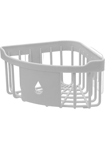 Beyaz Banyo Rafı Köşe Alanı Alüminyum Banyo Üçgen Sepet Duş Odası Depolama Rafı Duvara Monte Beyaz/pembe/yeşil/gri (Yurt Dışından)