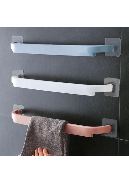 Mavi Pratik Banyo Duvar Rafı Hafif Havlu Askısı Iyi Yük Taşıyan Asılı Havlu Yapışkan Banyo Havlu Raylı Askı (Yurt Dışından) fırsatları