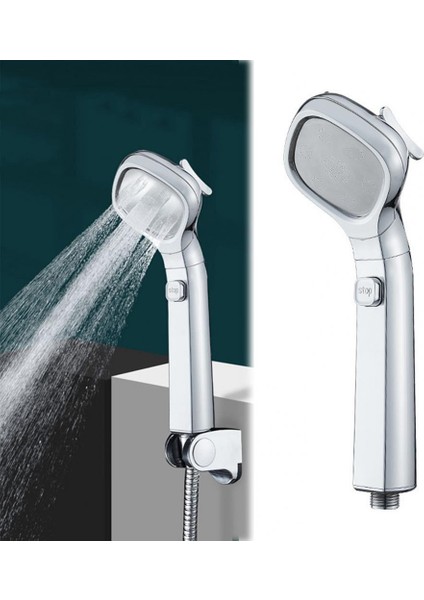 Siyah Yüksek Basınçlı Duş Başlığı Su Tasarrufu El Duş Püskürtücü Evrensel Arayüz 4 Modu Duş Spreyi Banyo Malzemeleri (Yurt Dışından) fiyatları