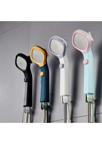 Siyah Yüksek Basınçlı Duş Başlığı Su Tasarrufu El Duş Püskürtücü Evrensel Arayüz 4 Modu Duş Spreyi Banyo Malzemeleri (Yurt Dışından) modelleri