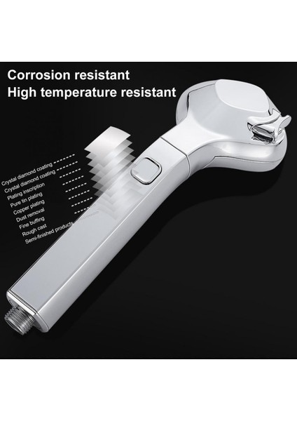 Siyah Yüksek Basınçlı Duş Başlığı Su Tasarrufu El Duş Püskürtücü Evrensel Arayüz 4 Modu Duş Spreyi Banyo Malzemeleri (Yurt Dışından) indirimleri