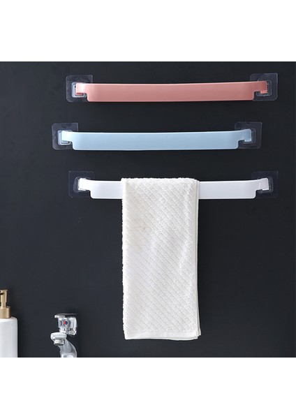 Mavi Havlu Tutucu Asılı Bez Kutup Banyo Mutfak Havlusu Askı Depolama Raf Duvara Monte Elbise Ceket Plastik Dekorasyon Aksesuarları (Yurt Dışından)