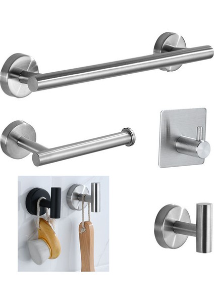 Type2 Siyah Paslanmaz Çelik Banyo Donanım Seti Gümüş Siyah Bornoz Askısı Havlu Rayları Bar Raf Raf Kağıt Tutucu Banyo Aksesuarları K5 (Yurt Dışından) fiyatları