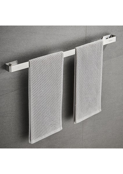 Siyah 50 cm 1 Parça Paslanmaz Çelik Duvara Monte Banyo Havlu Askısı Mutfak Tuvalet Çeşitli Eşyalar Terlik Depolama Raf Ev Gereçleri (Yurt Dışından)