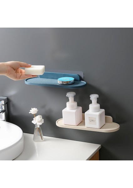 Gri Duvara Monte Depolama Rafı Banyo Tutucu Raf Iç Minimalist Tasarım Mutfak Rafı Ev Aletleri (Yurt Dışından) modelleri