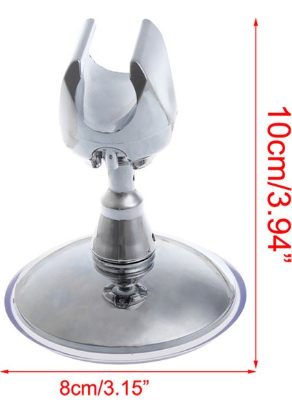 Açık Gri 50 Ayarlanabilir Güçlü Vantuz Duş Başlığı Tutucu Braket Standı 360° Dönebilen (Yurt Dışından)