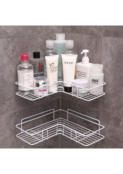 5 Adet Mutfak Banyo No-Matkap Köşe Çerçevesi Duş Rafı Ferforje Şampuan Depolama Raf Tutucu Vantuz ile Banyo Aksesuarları (Yurt Dışından) fiyatları