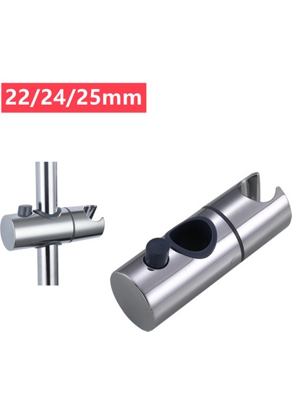 Gümüş 24MM Duş Braketi Ayarlanabilir Duş Rayı Tutucu 22 ~ 25MM Abs Plastik Duş Başlığı Tutucu 360 Derece Dönüşbanyo Aksesuarları (Yurt Dışından) fiyatları