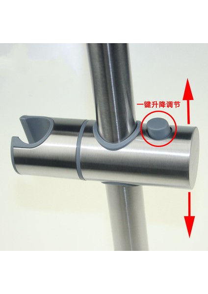 Gümüş 24MM Duş Braketi Ayarlanabilir Duş Rayı Tutucu 22 ~ 25MM Abs Plastik Duş Başlığı Tutucu 360 Derece Dönüşbanyo Aksesuarları (Yurt Dışından) modelleri