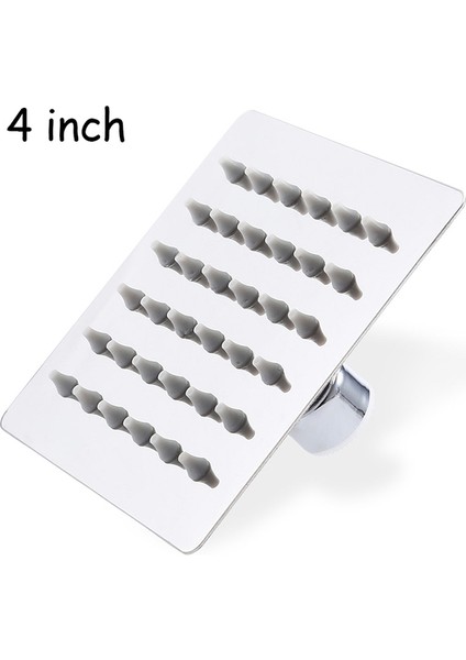 4 Inç Kare Cilalı Krom Duş Başlığı Püskürtücü Paslanmaz Çelik 6" Kare Yağmur Duşu Duş Başlığı Püskürtücü 15CM Üst Yağış Duş Başlıkları (Yurt Dışından)