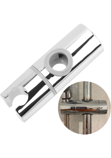 22MM Çaplı Ev Yedek Duş Başlığı Tutucu Braketi Evrensel 18-25MM Duş Slayt Raylı Bar Tutucu Ayarlanabilir Kelepçe Banyo Aksesuarları (Yurt Dışından)