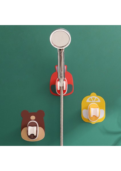 C 1 Adet Sevimli Karikatür Duş Başlığı Tutucu Ayarlanabilir Kendinden Yapışkanlı Duş Yağmurlama Braketi Evrensel Taban Ev Banyo Aksesuarları (Yurt Dışından) fiyatları