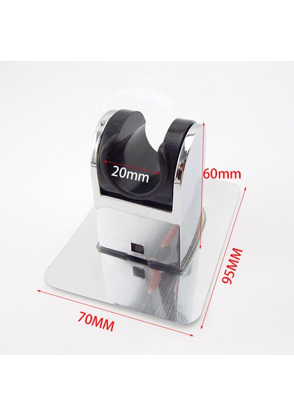 Siyah Ayarlanabilir Cilalı Kendinden Yapışkanlı El Emme Matkapsız Duş Başlığı Tutucu Duş Başlığı Rafı Yumruksuz (Yurt Dışından)