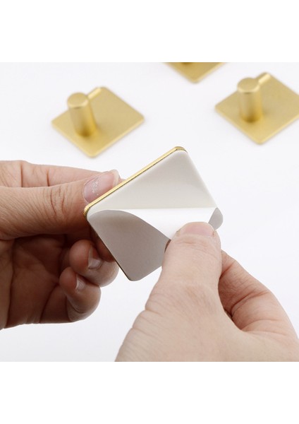 Uzay Alüminyum Yeni Uzay Alüminyum Kanca Banyo Mutfak Kapı Duvar Askı Duvar Sticker Kanca Askı Kendinden Yapışkanlı Havlu Anahtar Elbise Kancası 1 Adet (Yurt Dışından)