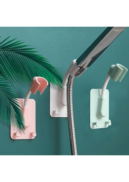 Beyaz 360° Duş Başlığı Tutucu Ayarlanabilir Kendinden Yapışkanlı Duş Başlığı Braketi Duvara Montaj 2 Kanca Standı Spa Banyo Evrensel Abs 1 Adet (Yurt Dışından) fiyatları