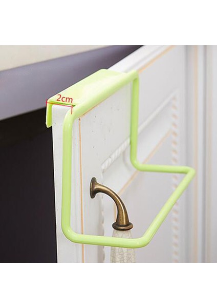Yeşil 1 Adet Plastik Asılı Tutucu Çok Fonksiyonlu Havlu Askısı Dolap Dolap Kapı Arka Ev Depolama Organizatör Mutfak Aksesuarları (Yurt Dışından)